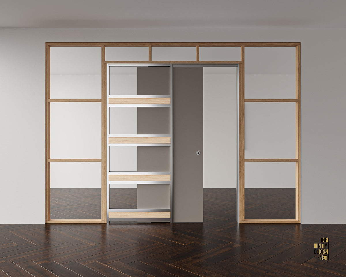 Single Pocket Frame with Door – Modern Pocket Doors